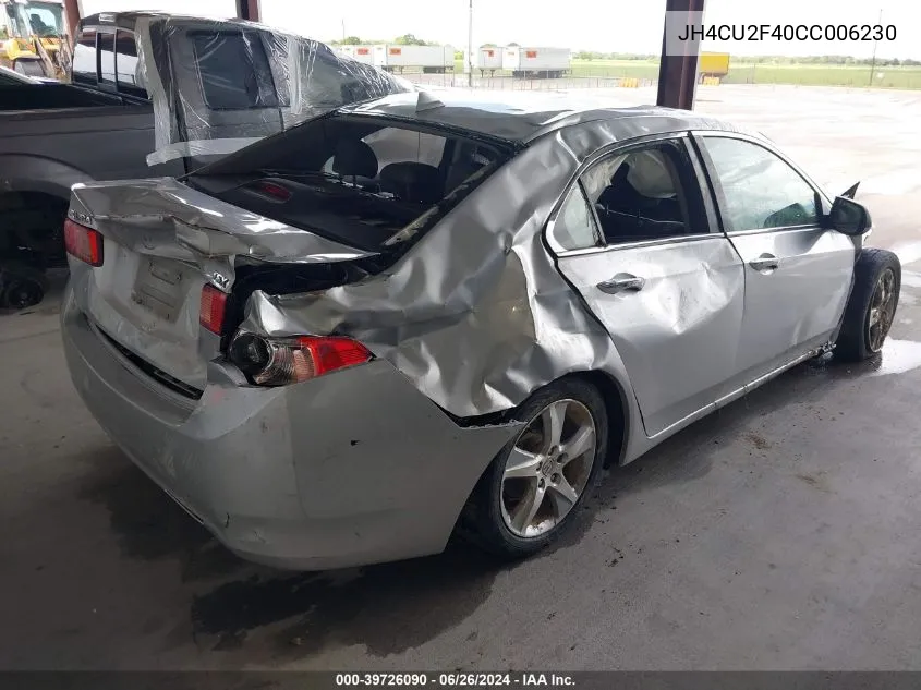 JH4CU2F40CC006230 2012 Acura Tsx 2.4