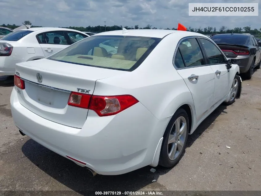 2012 Acura Tsx 2.4 VIN: JH4CU2F61CC010255 Lot: 39775129