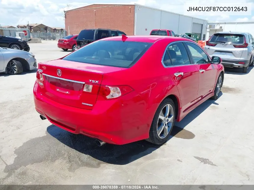 JH4CU2F87CC012643 2012 Acura Tsx 2.4