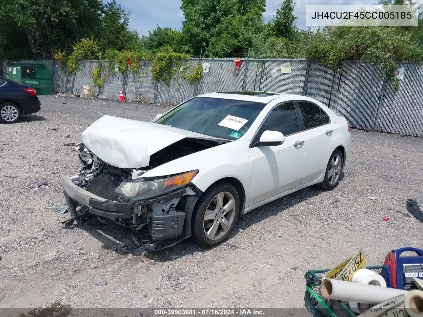 2012 Acura Tsx 2.4 VIN: JH4CU2F45CC005185 Lot: 39903681