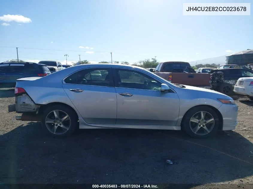 2012 Acura Tsx 2.4 VIN: JH4CU2E82CC023678 Lot: 40035483