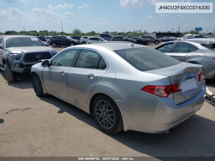 2012 Acura Tsx 2.4 VIN: JH4CU2F4XCC016330 Lot: 40046762