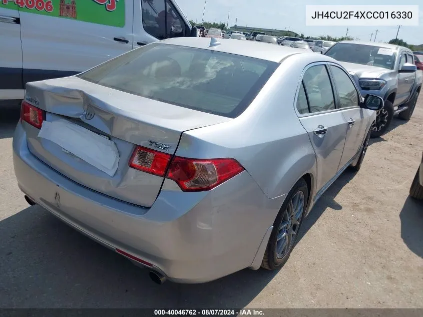 2012 Acura Tsx 2.4 VIN: JH4CU2F4XCC016330 Lot: 40046762