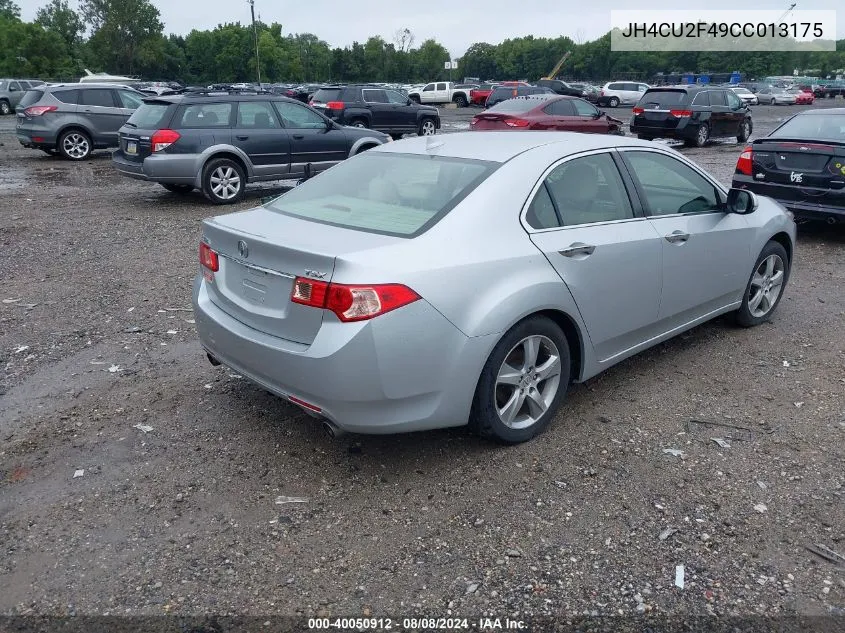 2012 Acura Tsx 2.4 VIN: JH4CU2F49CC013175 Lot: 40050912