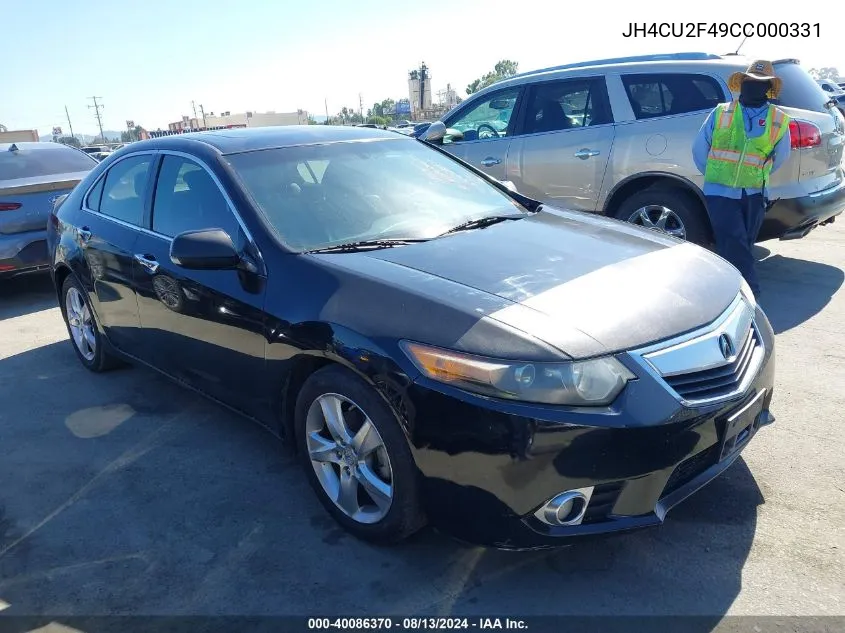 JH4CU2F49CC000331 2012 Acura Tsx 2.4