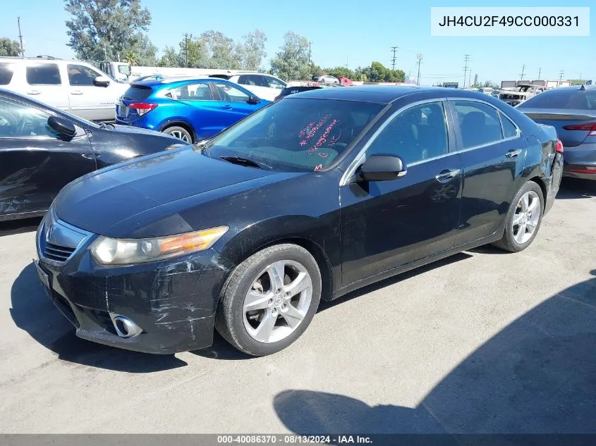 JH4CU2F49CC000331 2012 Acura Tsx 2.4