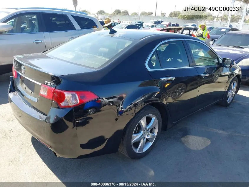 JH4CU2F49CC000331 2012 Acura Tsx 2.4