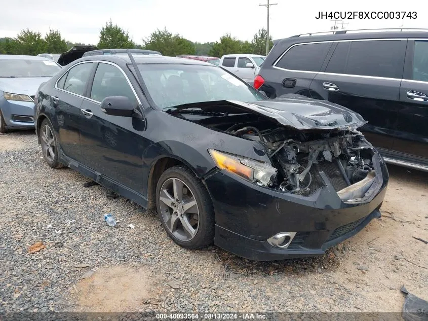 JH4CU2F8XCC003743 2012 Acura Tsx Se