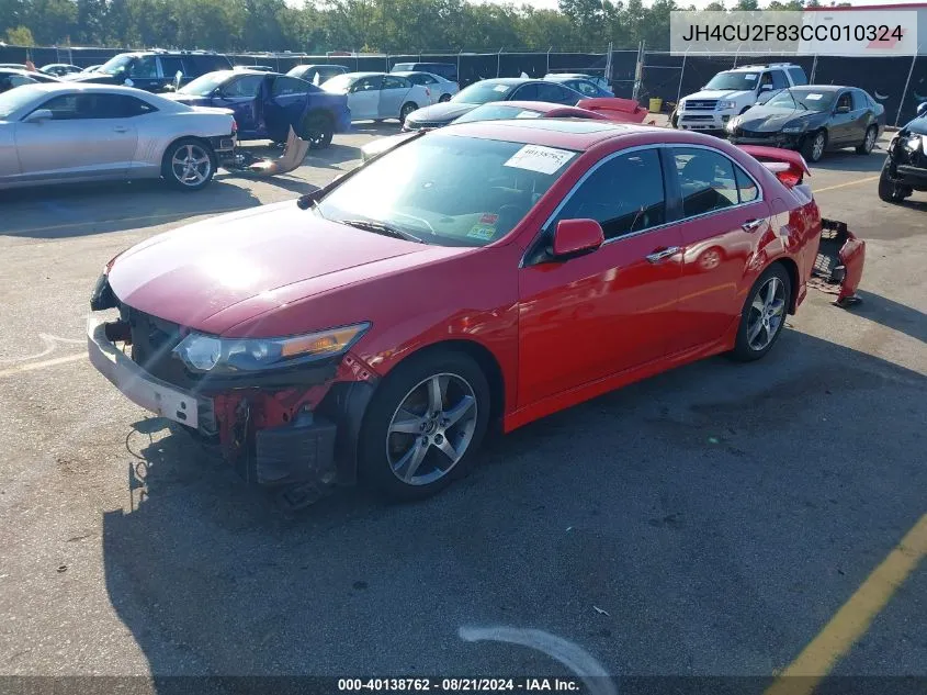 JH4CU2F83CC010324 2012 Acura Tsx 2.4