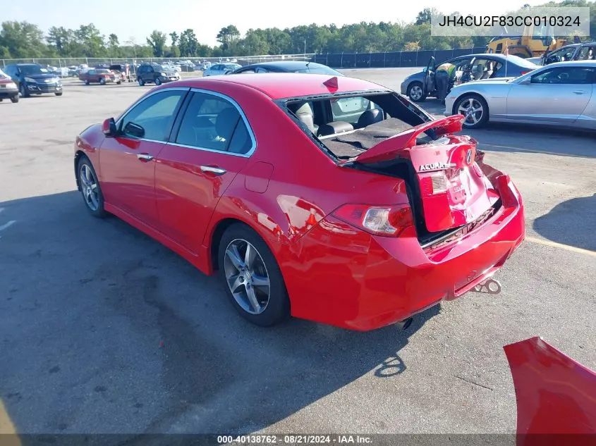 JH4CU2F83CC010324 2012 Acura Tsx 2.4