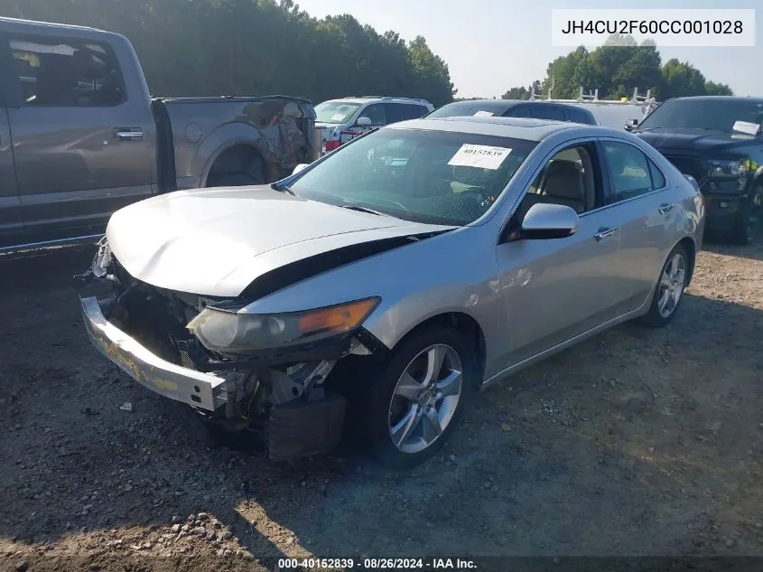 2012 Acura Tsx 2.4 VIN: JH4CU2F60CC001028 Lot: 40152839