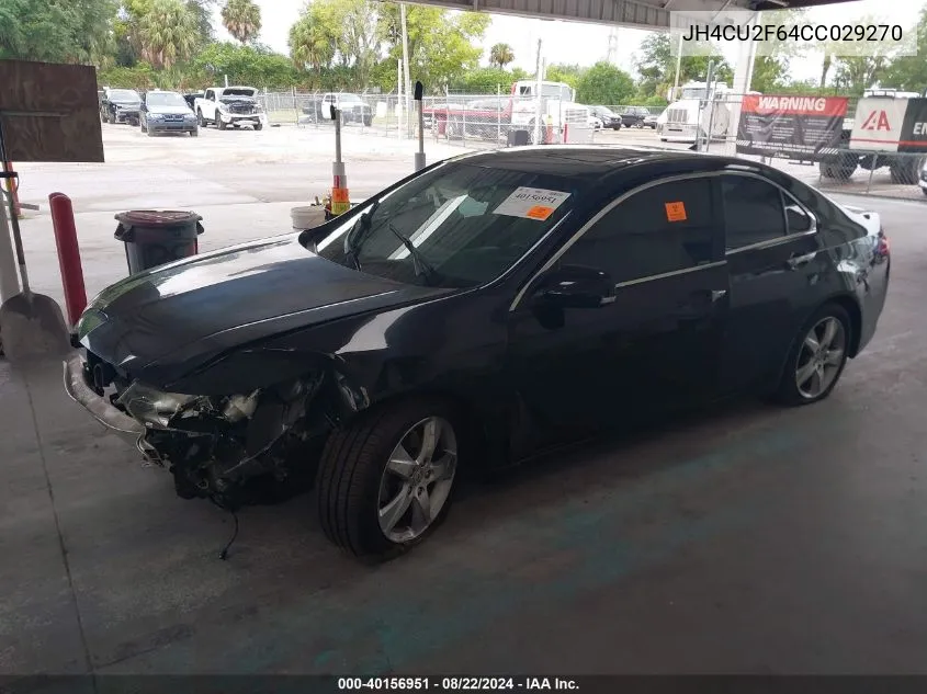 JH4CU2F64CC029270 2012 Acura Tsx 2.4