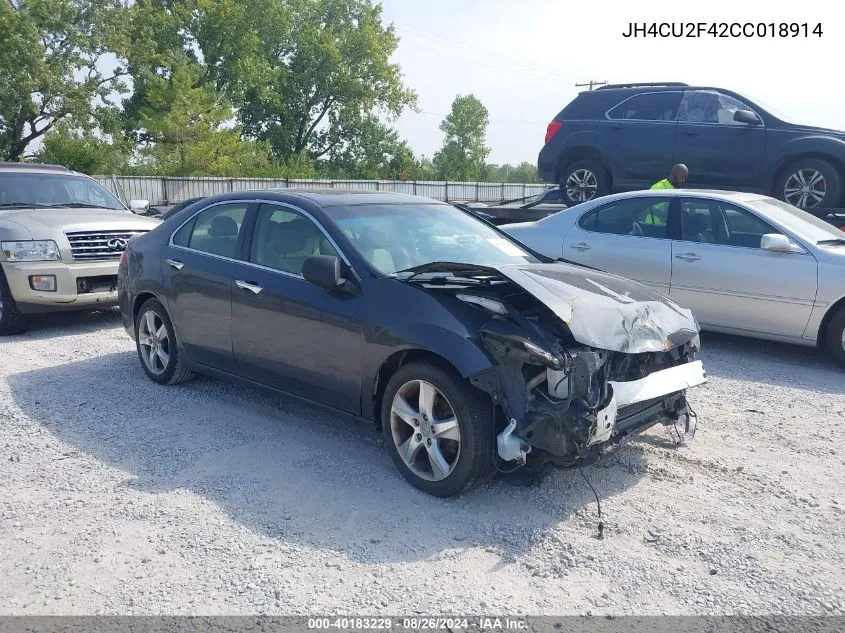 2012 Acura Tsx 2.4 VIN: JH4CU2F42CC018914 Lot: 40183229