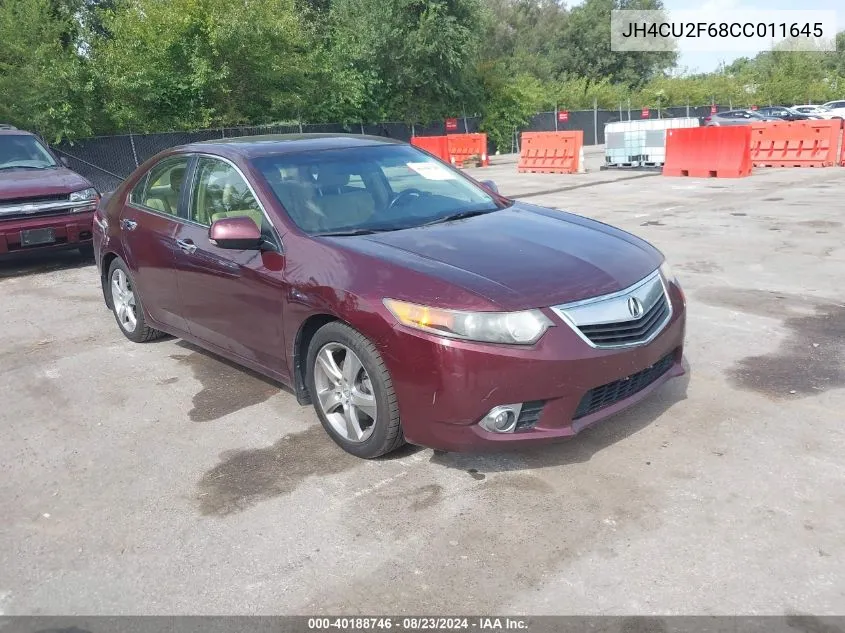 JH4CU2F68CC011645 2012 Acura Tsx 2.4