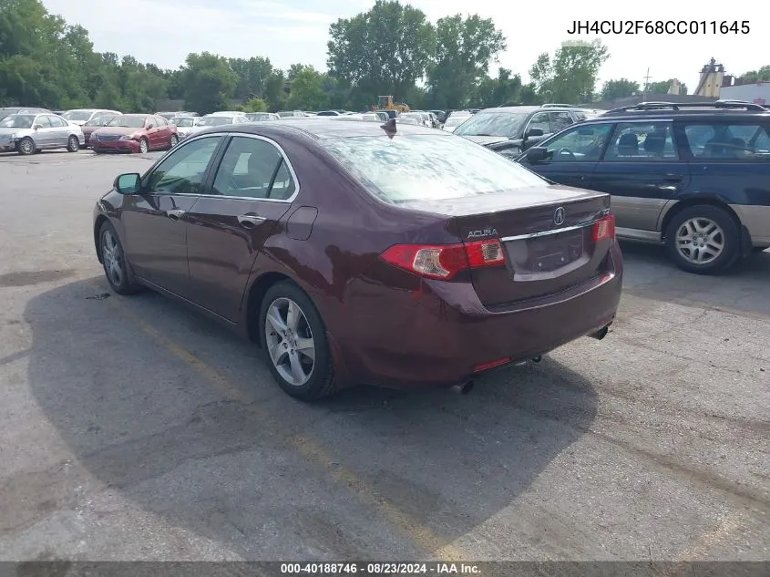 JH4CU2F68CC011645 2012 Acura Tsx 2.4