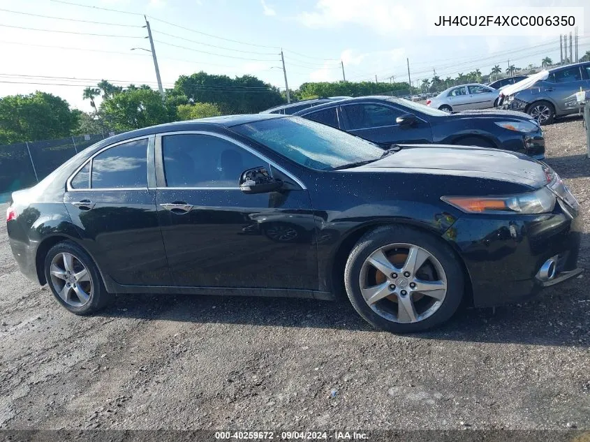 JH4CU2F4XCC006350 2012 Acura Tsx 2.4