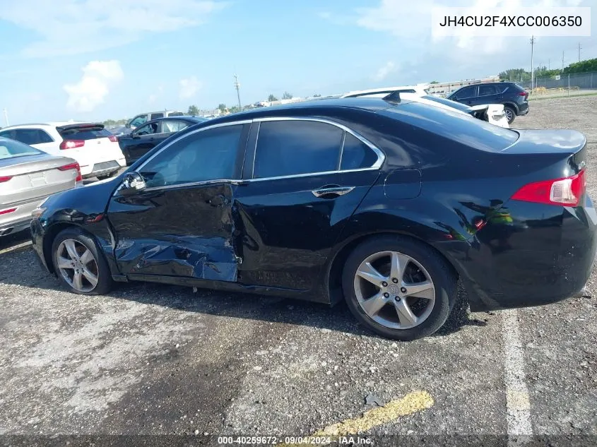 JH4CU2F4XCC006350 2012 Acura Tsx 2.4