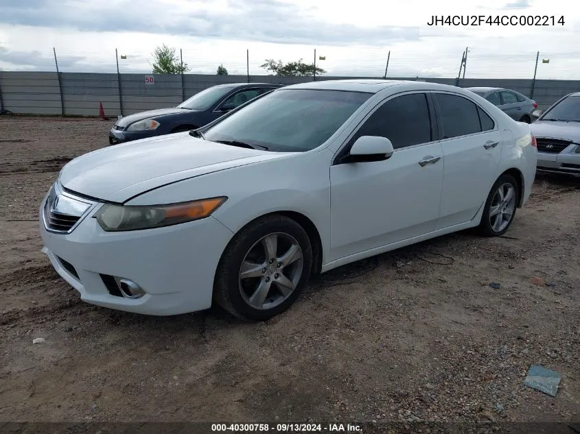 2012 Acura Tsx 2.4 VIN: JH4CU2F44CC002214 Lot: 40300758