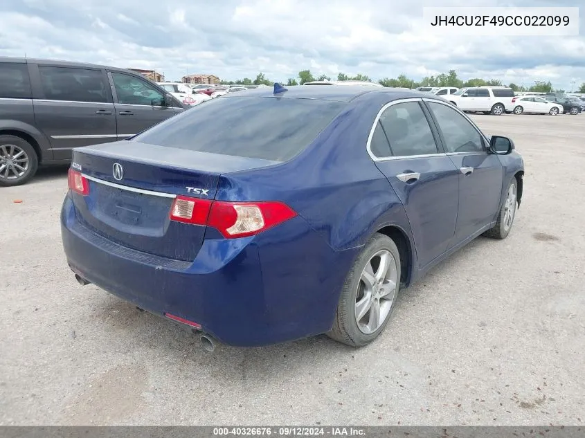 JH4CU2F49CC022099 2012 Acura Tsx 2.4