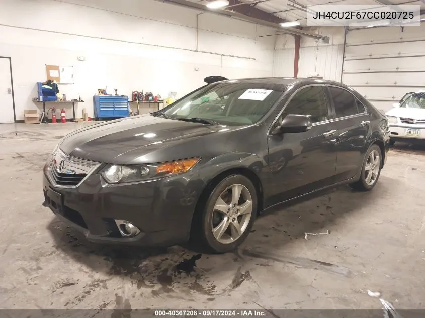 2012 Acura Tsx 2.4 VIN: JH4CU2F67CC020725 Lot: 40367208