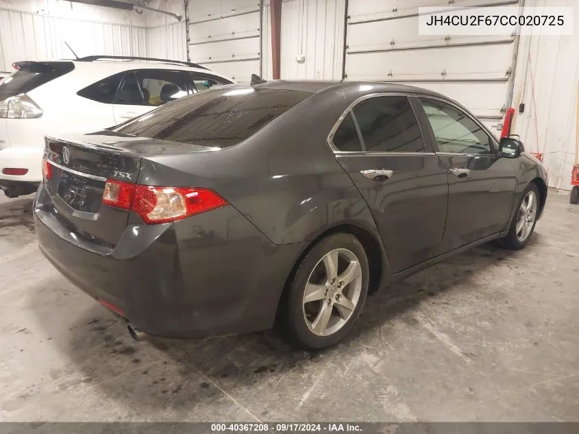 2012 Acura Tsx 2.4 VIN: JH4CU2F67CC020725 Lot: 40367208