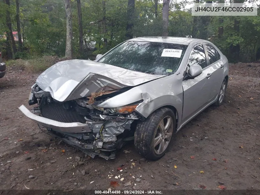 2012 Acura Tsx 2.4 VIN: JH4CU2F46CC02905 Lot: 40414498