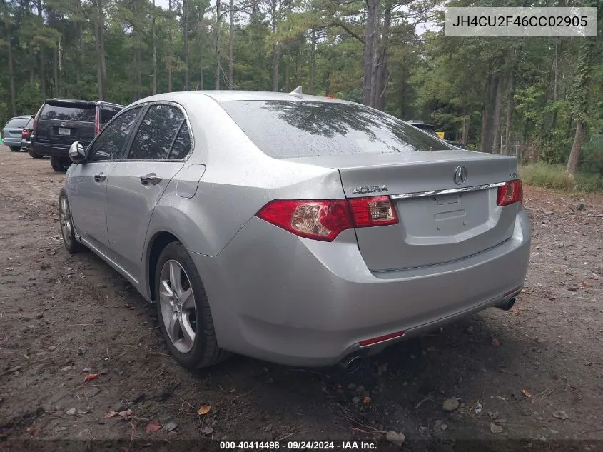 2012 Acura Tsx 2.4 VIN: JH4CU2F46CC02905 Lot: 40414498