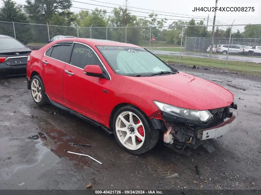 2012 Acura Tsx 2.4 VIN: JH4CU2F4XCC008275 Lot: 40421726