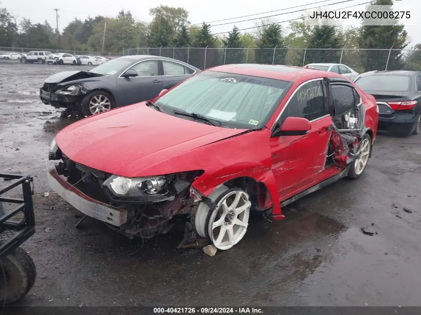 2012 Acura Tsx 2.4 VIN: JH4CU2F4XCC008275 Lot: 40421726