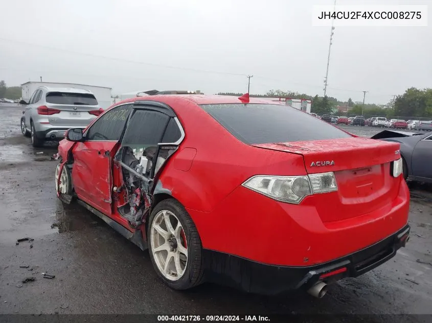 2012 Acura Tsx 2.4 VIN: JH4CU2F4XCC008275 Lot: 40421726