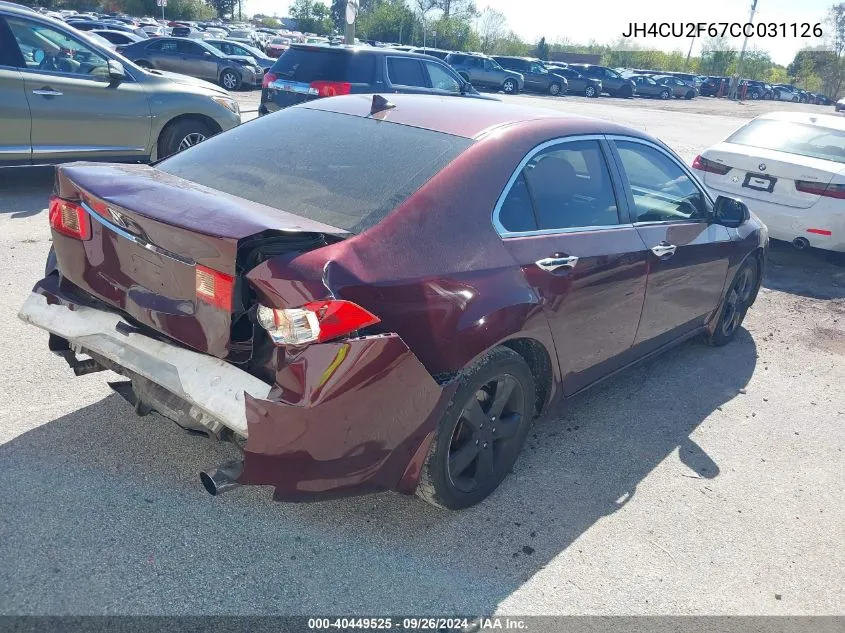 2012 Acura Tsx Tech VIN: JH4CU2F67CC031126 Lot: 40449525