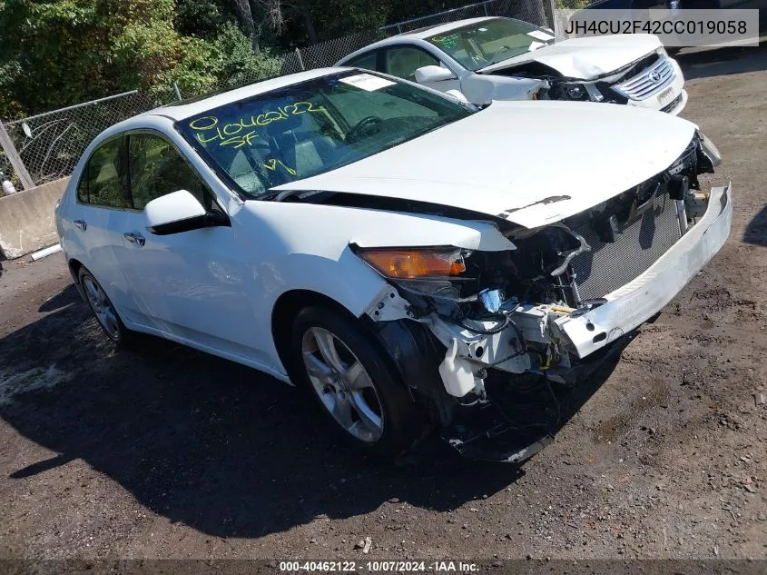 2012 Acura Tsx 2.4 VIN: JH4CU2F42CC019058 Lot: 40462122