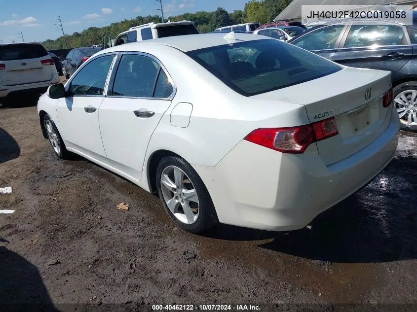 2012 Acura Tsx 2.4 VIN: JH4CU2F42CC019058 Lot: 40462122