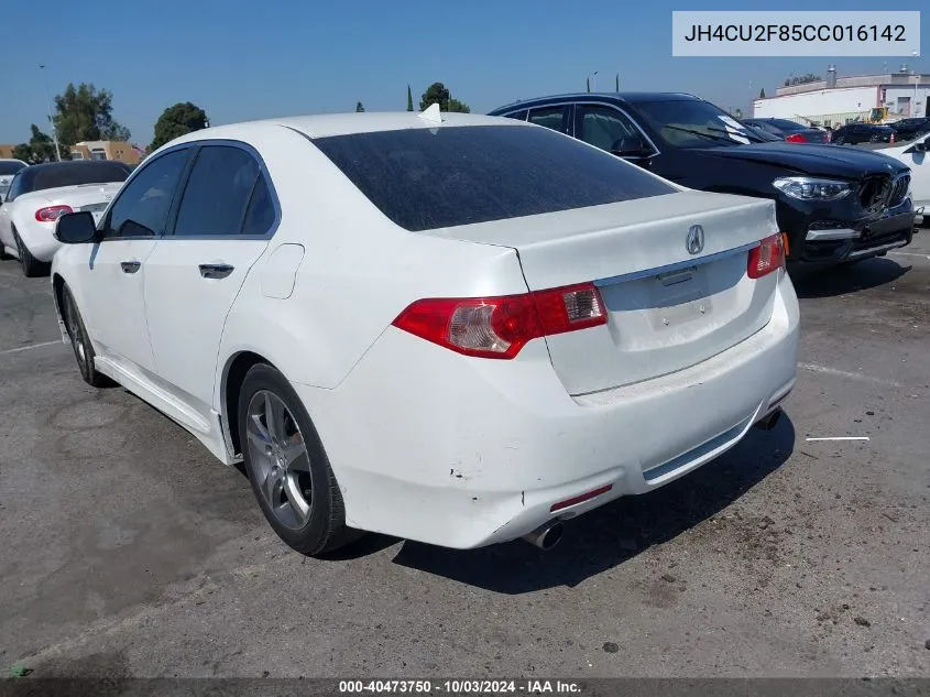 2012 Acura Tsx 2.4 VIN: JH4CU2F85CC016142 Lot: 40473750