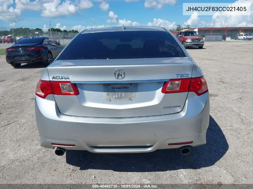 2012 Acura Tsx 2.4 VIN: JH4CU2F83CC021405 Lot: 40482730