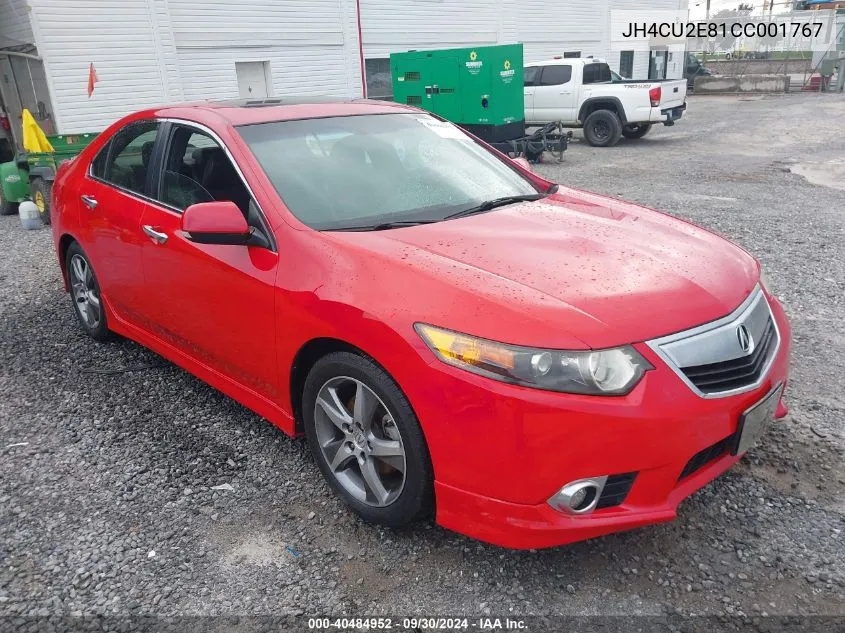 2012 Acura Tsx 2.4 VIN: JH4CU2E81CC001767 Lot: 40484952