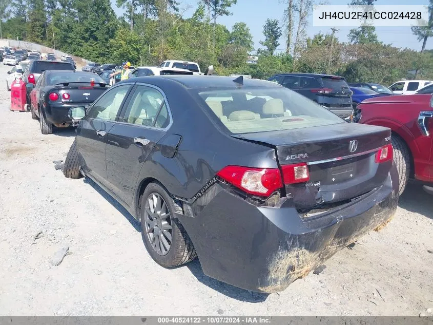 2012 Acura Tsx 2.4 VIN: JH4CU2F41CC024428 Lot: 40524122