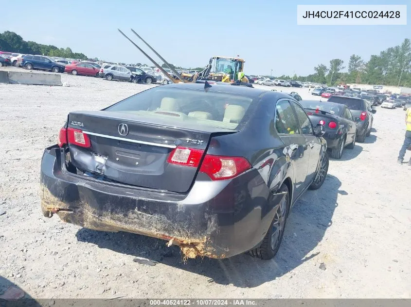 2012 Acura Tsx 2.4 VIN: JH4CU2F41CC024428 Lot: 40524122