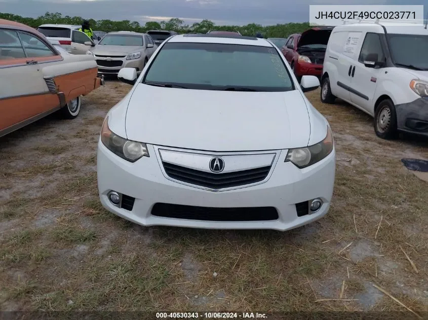 2012 Acura Tsx VIN: JH4CU2F49CC023771 Lot: 40530343