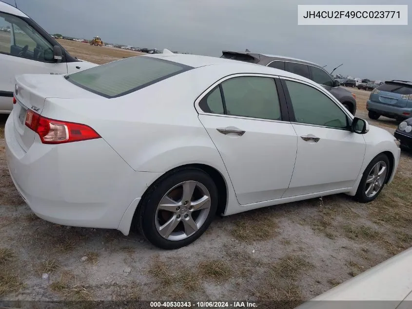 2012 Acura Tsx VIN: JH4CU2F49CC023771 Lot: 40530343