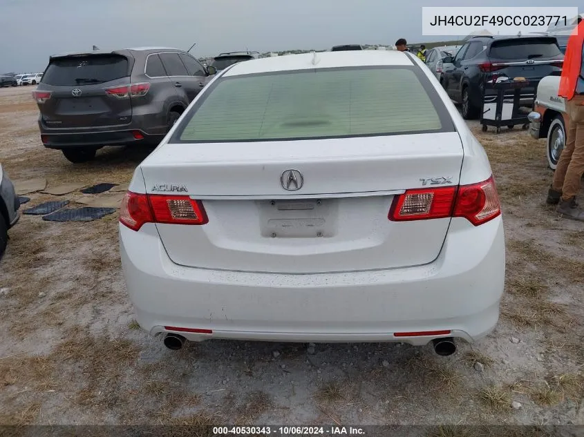 2012 Acura Tsx VIN: JH4CU2F49CC023771 Lot: 40530343