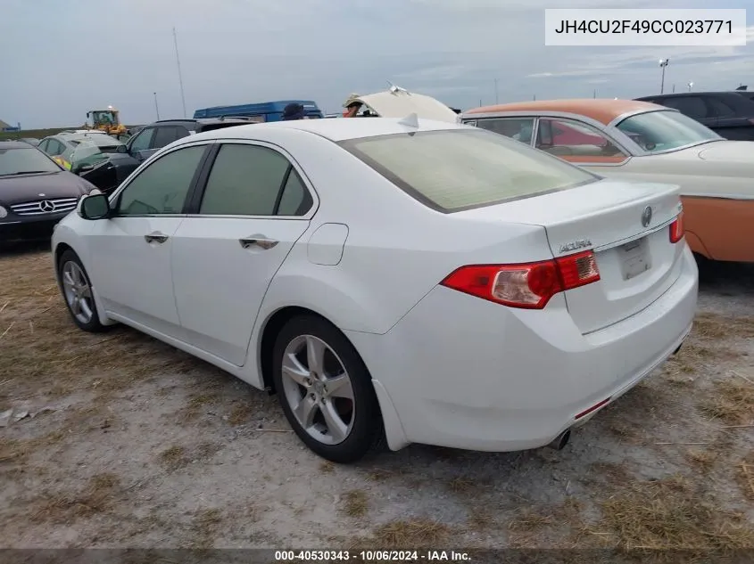 2012 Acura Tsx VIN: JH4CU2F49CC023771 Lot: 40530343