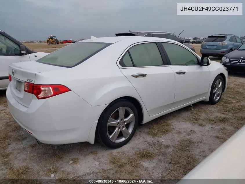 2012 Acura Tsx VIN: JH4CU2F49CC023771 Lot: 40530343