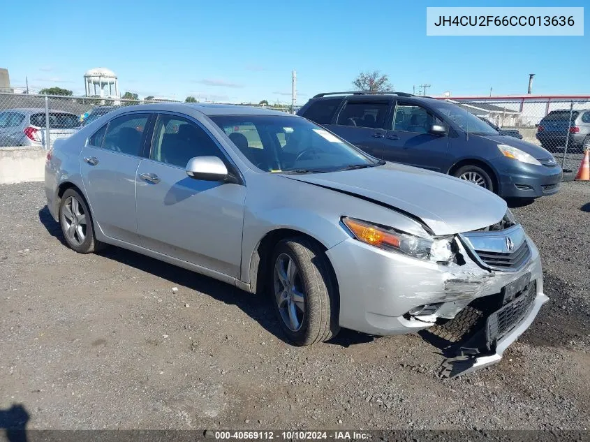 2012 Acura Tsx 2.4 VIN: JH4CU2F66CC013636 Lot: 40569112