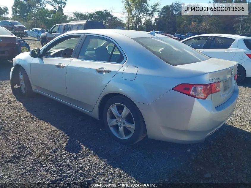 2012 Acura Tsx 2.4 VIN: JH4CU2F66CC013636 Lot: 40569112