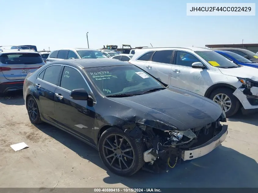 2012 Acura Tsx 2.4 VIN: JH4CU2F44CC022429 Lot: 40599415