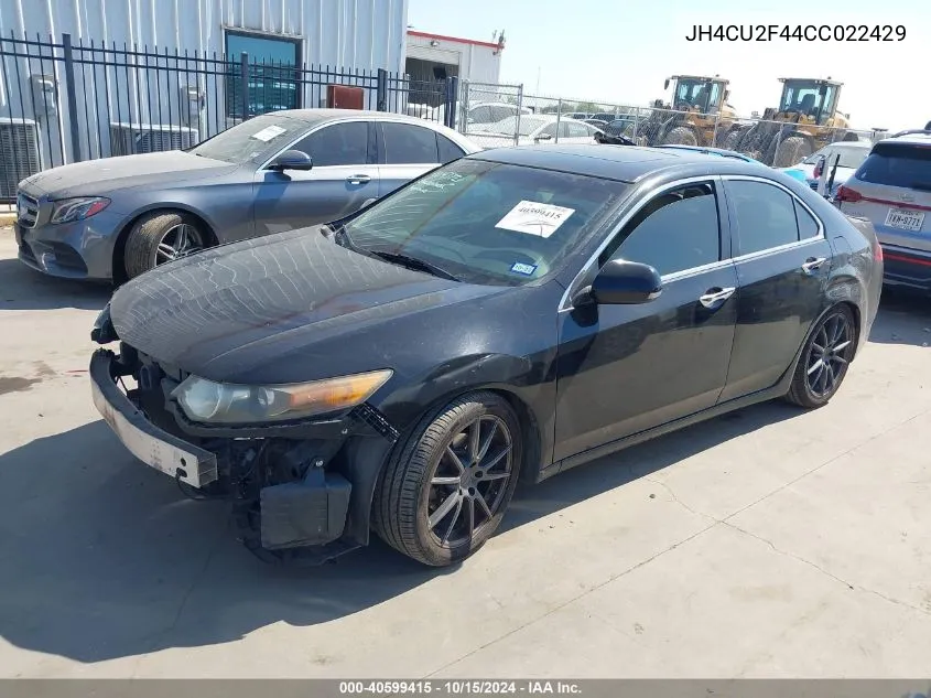 2012 Acura Tsx 2.4 VIN: JH4CU2F44CC022429 Lot: 40599415