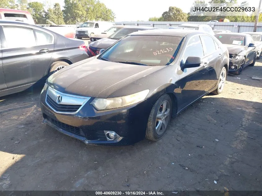 2012 Acura Tsx 2.4 VIN: JH4CU2F45CC029633 Lot: 40609230