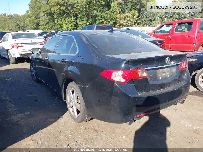 2012 Acura Tsx 2.4 VIN: JH4CU2F45CC029633 Lot: 40609230