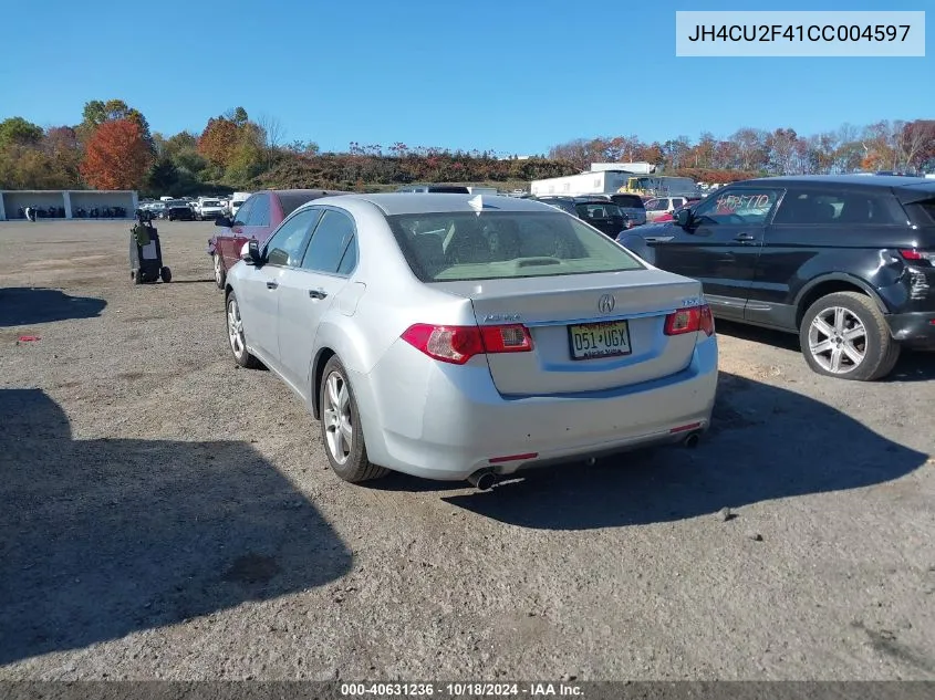 2012 Acura Tsx 2.4 VIN: JH4CU2F41CC004597 Lot: 40631236